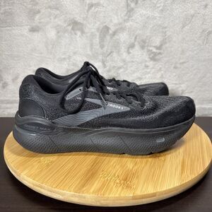 Brooks Ghost Max 2 Womens Sz 9B Triple Black Athletic Lace Up Sneakers NO INSOLE
